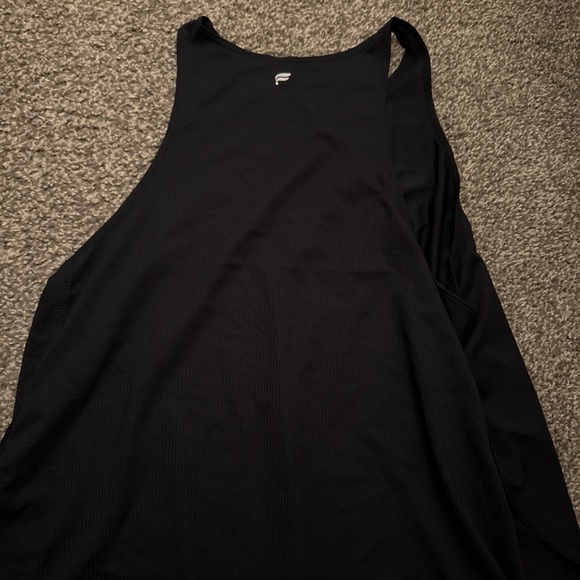 Fabletics Black Ribbed High-Neck Tank - Picture 2 of 2